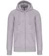 KB454 K454 Kariban Full Zip Hooded Sweatshirt Oxford Grey colour image